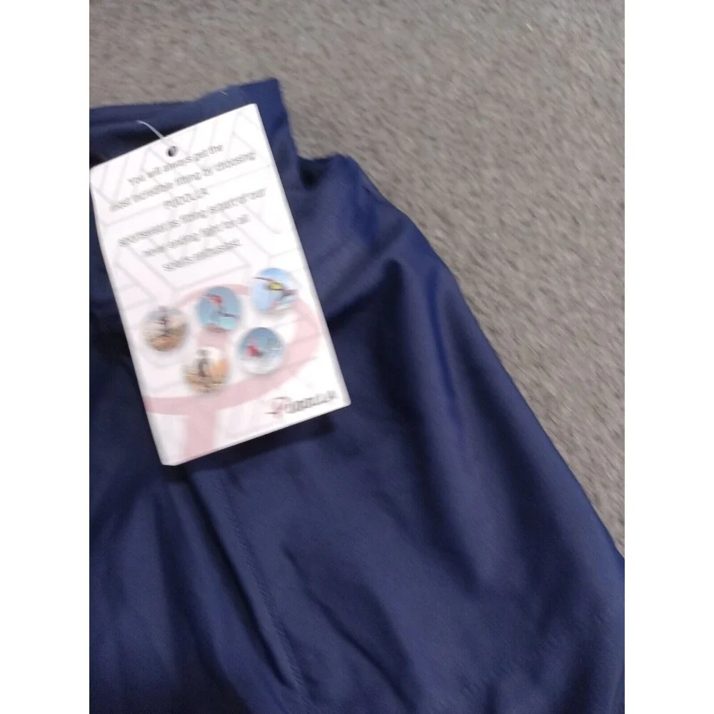 Pudolla Men's Sportswear Navy Blue Shorts Large Lined Zippered Pockets New Tag